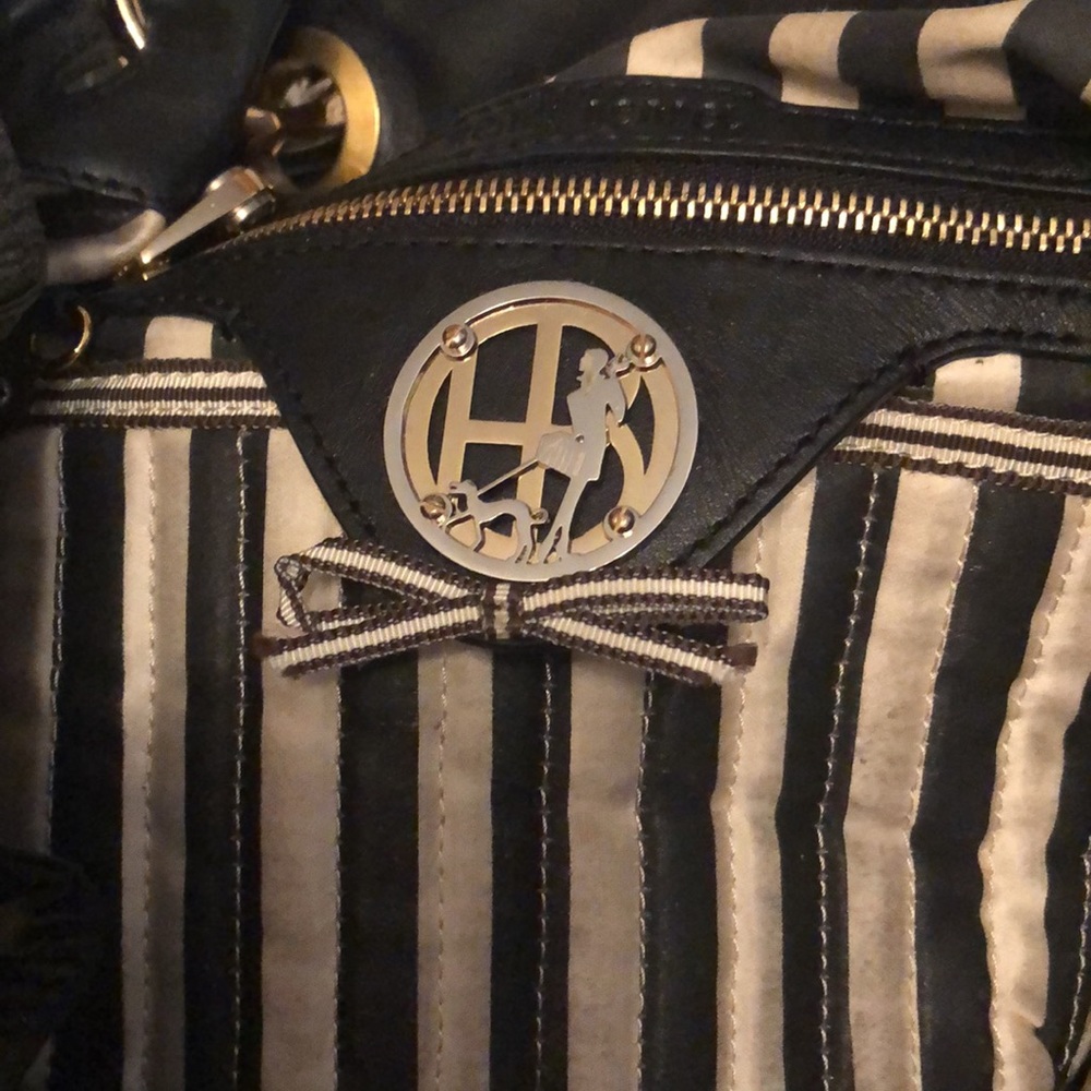 Henri Bendel black nylon satin tote - Picture 6 of 8